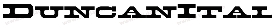 DuncanItalic Italic字体转换